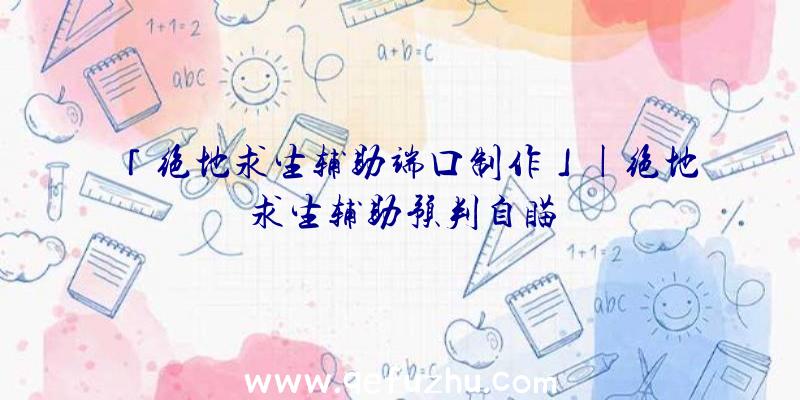 「绝地求生辅助端口制作」|绝地求生辅助预判自瞄